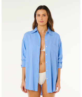 Rip Curl Premium Surf Holiday Linen Button LS Women's Shirt