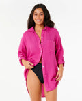 Rip Curl Premium Surf Holiday  Linen Button LS Womens Shirt