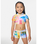 Rip Curl Girls Malibu SS Swim Set