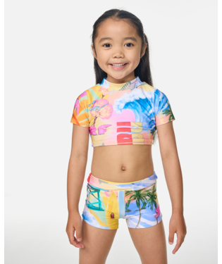 Rip Curl Girls Malibu SS Swim Set
