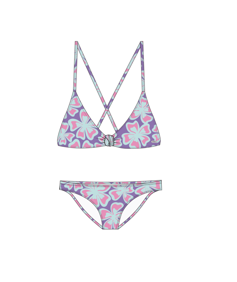 Rip Curl Neon Isles Knot Girls Bikini Set