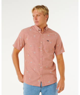 Rip Curl Men's Skelly Breach SS Collar/Button Shirt