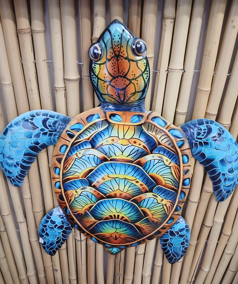 American Gift 21" Metal Wall Hanging Turtle
