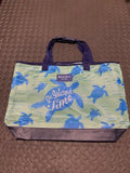 Mesh Tote w/Faux Leather Bottom Wabasso Beach