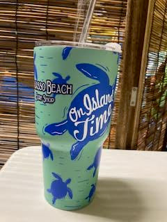 30 OZ. Tumbler Island Time Turtle