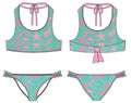 HEAT Girls 2pc Seashells Swimwear