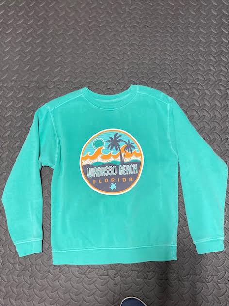 Blue 84 Youth Grookey Wave/Palms/Turtle Sweatshirt