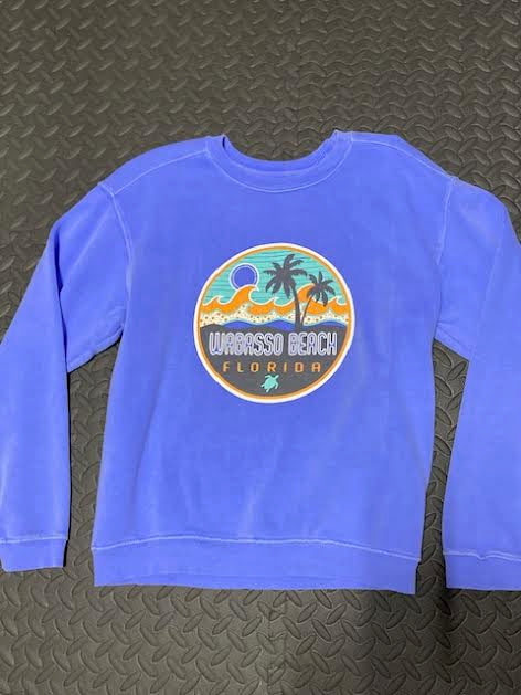 Blue 84 Youth Grookey Wave/Palms/Turtle Sweatshirt