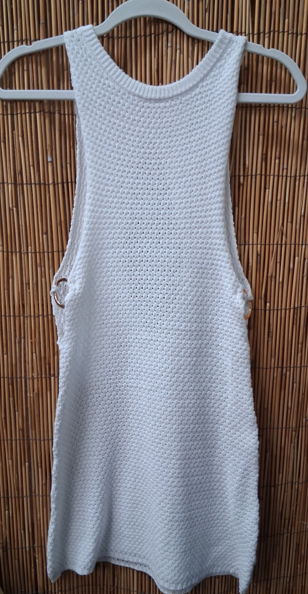 LA Class Womens Crochet Dress W/Side Trim