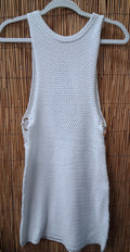LA Class Womens Crochet Dress W/Side Trim