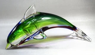 Sea Creations 9 1/2" Glass Dolphin