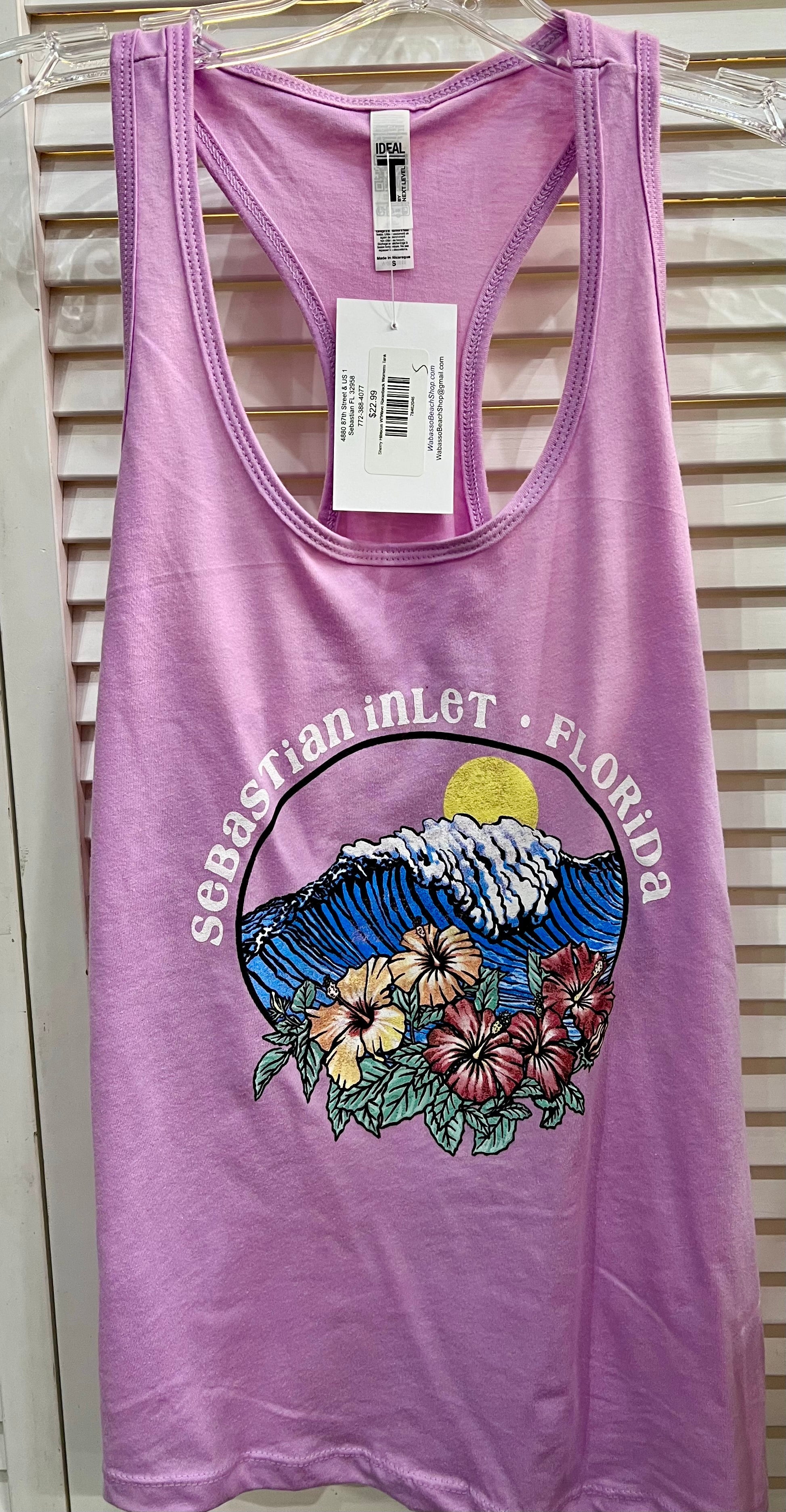 Sherry Hibiscus W/Wave Womens Tee