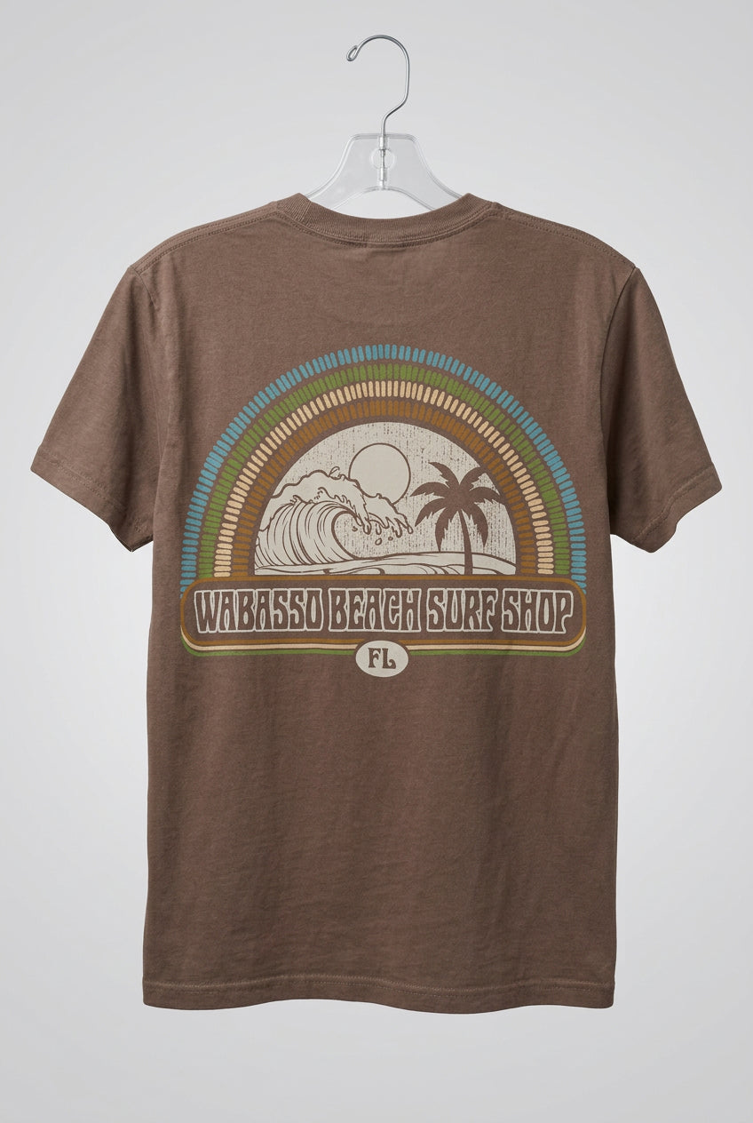 Sherry Wave W/Palm Trees Wabasso Beach Surf Shop Adult SST