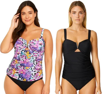 Swimsuit Station Womens Keyhole Tankini Set