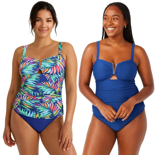 Swimsuit Station Womens Keyhole Tankini Set