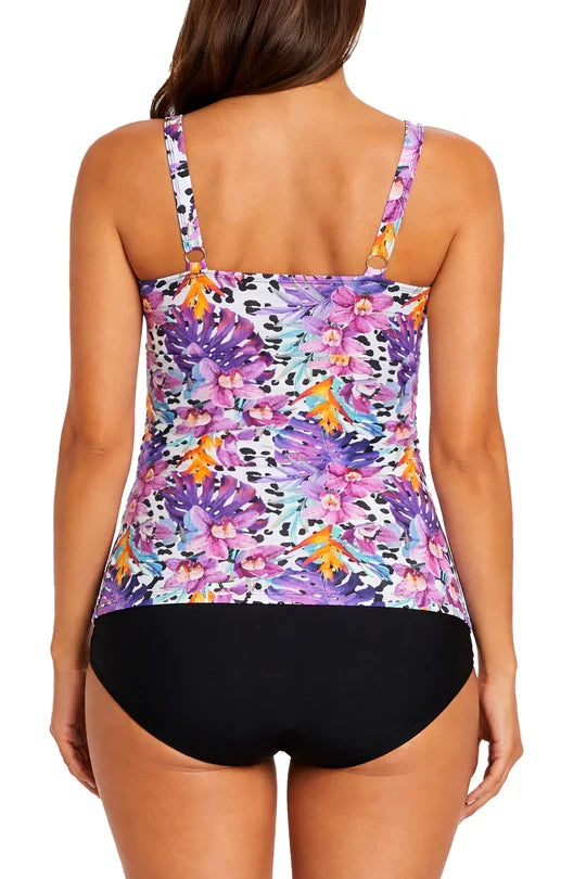 Swimsuit Station Womens Keyhole Tankini Set