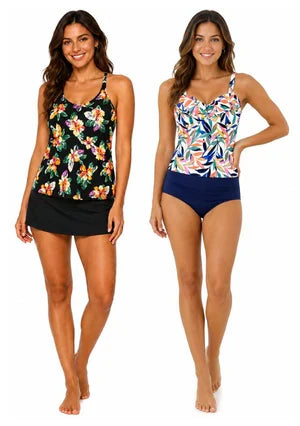 Swimsuit Station Womens Tankini & Skirtini Floral Prints