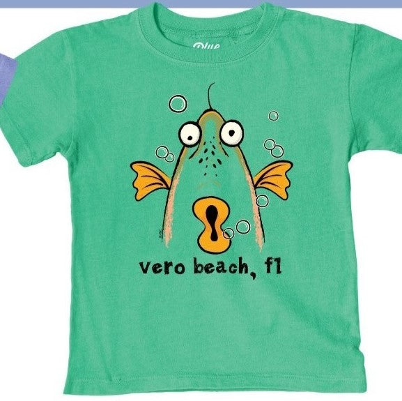 Lakeshirts Blue 84 Fish Face Infant SS TShirt