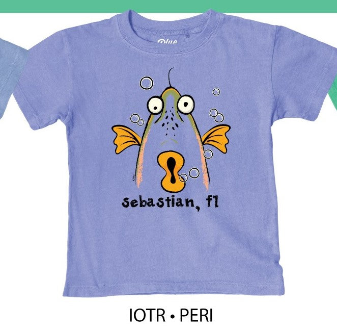 Lakeshirts Blue 84 Fish Face Infant SS TShirt
