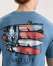 Salt Life Men's American Quiver SS UV50 Sunshirt