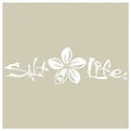 Salt Life Signature Plumeria Decal SAD974