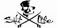 Salt Life Skull And Boards or Poles Medium White Decal SA867 and SAD934