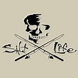 Salt Life Skull And Boards or Poles Medium White Decal SA867 and SAD934