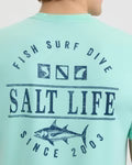 Salt Life Men's Sea to Sea SS UV50 Sunshirt