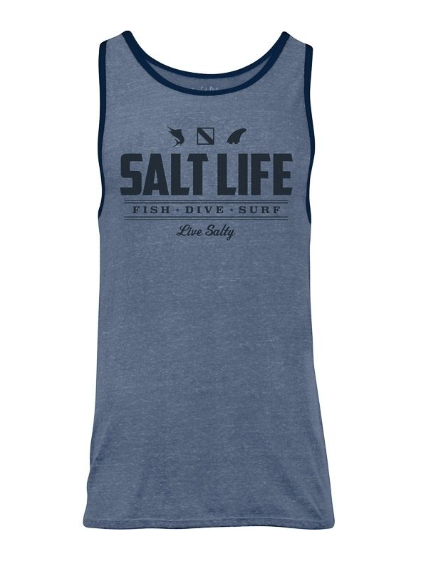 Salt Life Men's Fish Dive Surf Icons Tank
