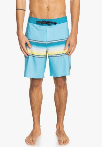 Quiksilver Men's Surfsilk Sun Faded Boardshorts Blue/Yellow