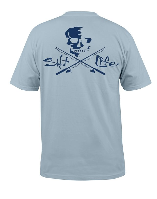 Salt Life Men's Skull & Poles Pocket SST