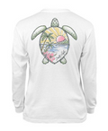 Salt Life Sunset Turtle Womens LS SLX Performance Tee