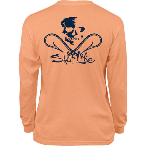 Salt Life Youth Skull and Hooks LST