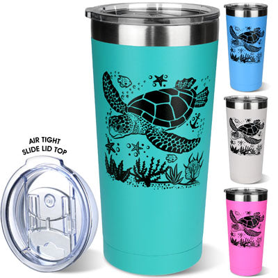 American Gift Stainless Steel Turtle Tumbler (Vero/Sebastian)