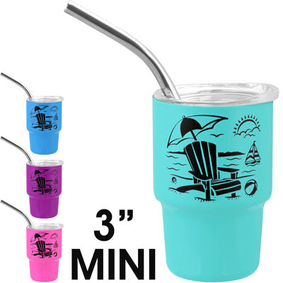 American Gift Beach Chair 3 OZ Tumbler