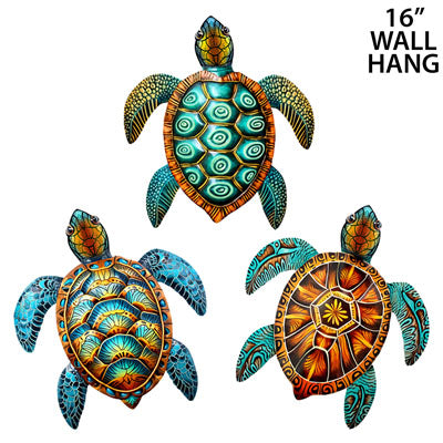 American Gift 21" Metal Wall Hanging Turtle