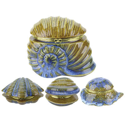 American gift Shell Shaped Porcelain 5"Box