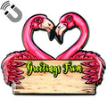 Flamingo Greetings Magnet American Gift