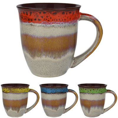American Gift Drip Glaze w/strip Coffee Mug (Sebastian)