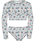 Roxy Dreamer Crop Top LS Girls Set