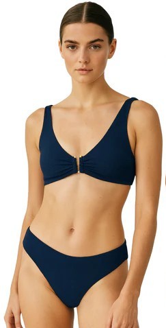 Swimsuit Station Womens Jacquard Two Piece Swimsuit Set