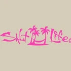 Salt Life Signature Lounging Medium Pink Decal SA996
