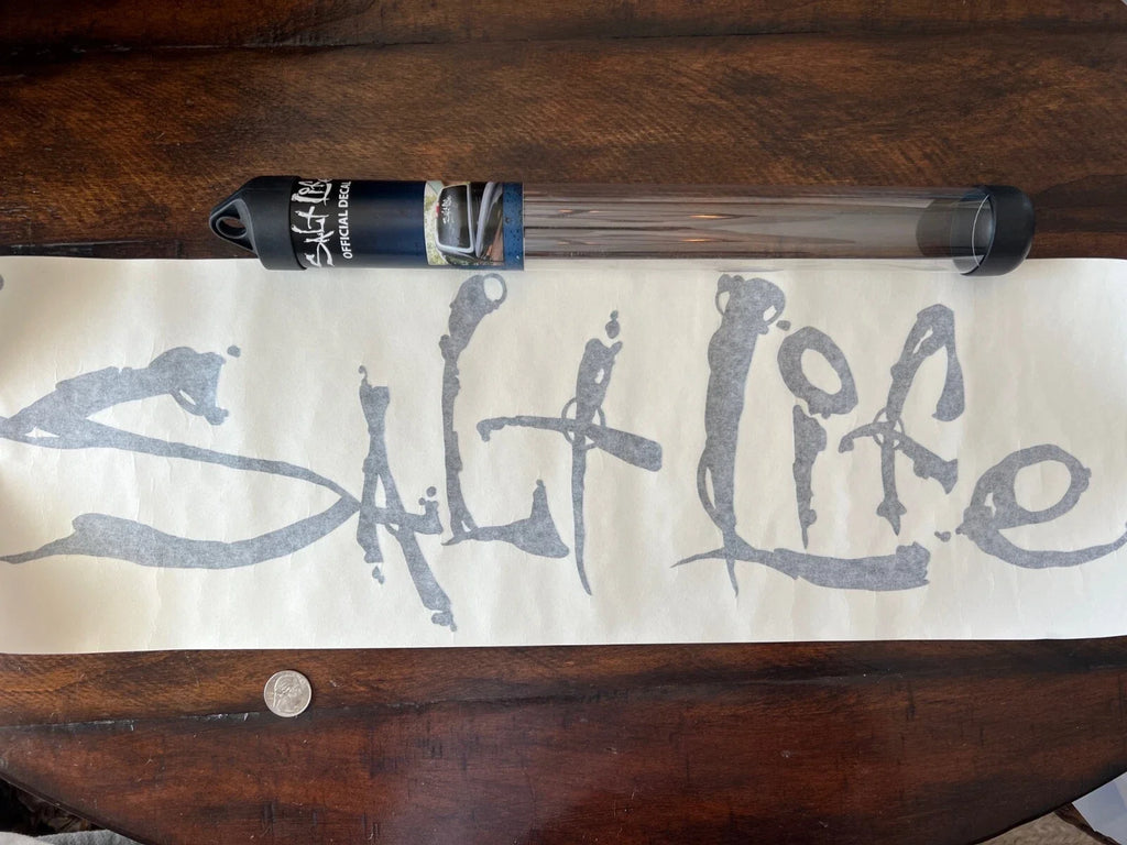 Salt Life Large Windshield Signature Decal 24"