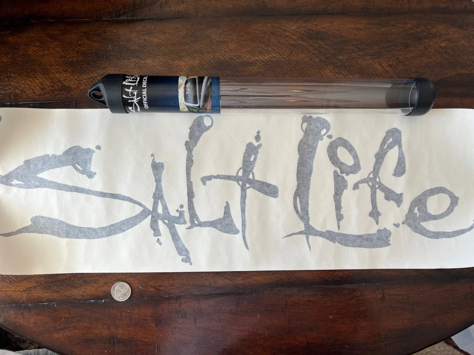 Salt Life Large Windshield Signature Decal 24"