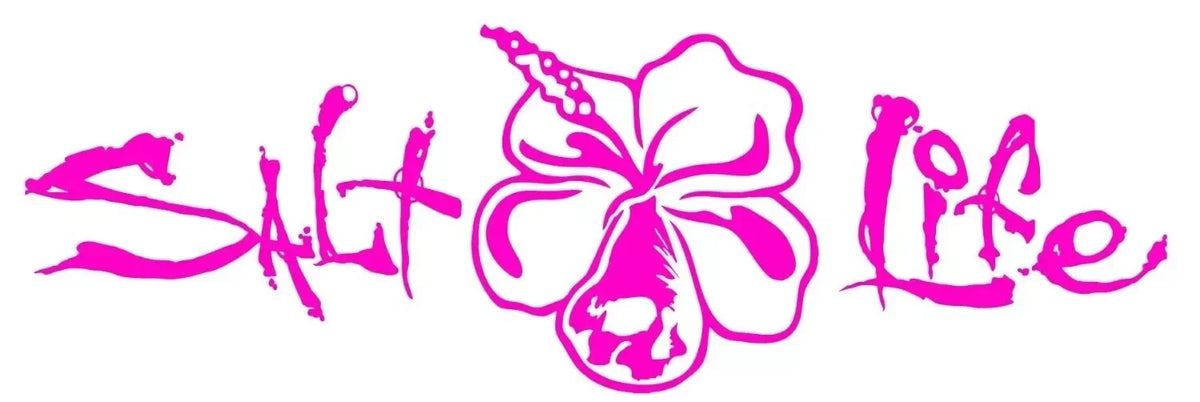 Salt Life Hibiscus Decal Medium SAD931