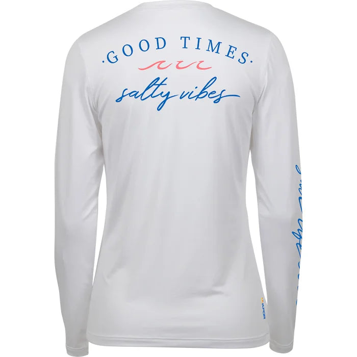 Salt Life Womens Good Times Salty Vibes LS SLX