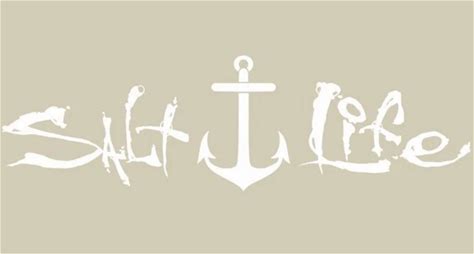Salt Life Signature Anchor Decal SAD922