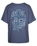 Salt Life Floral Anchor No Pckt Womens Salt Wash Boyfriend SST