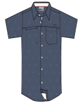 Salt LIfe Men's Marlin Shoal Woven SS Button/Collar Shirt