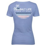 Salt Life Easy Does It Womens V Neck SST